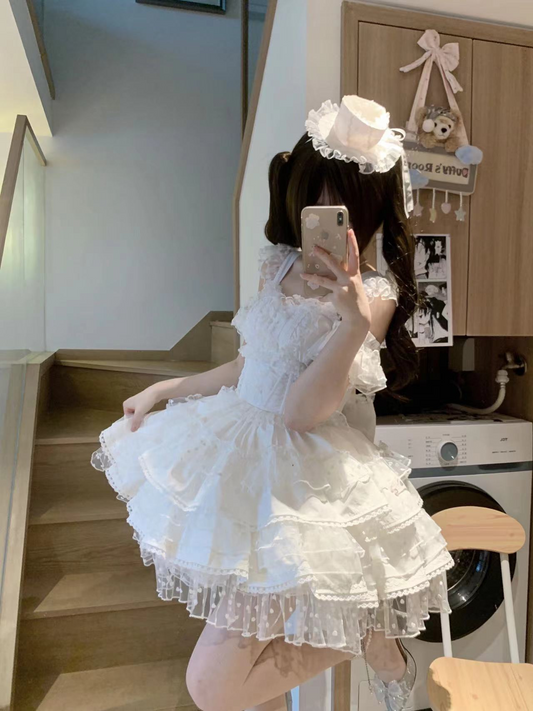 Original Lolita "Prayer" in pure white (excluding the inner layer and top hat).