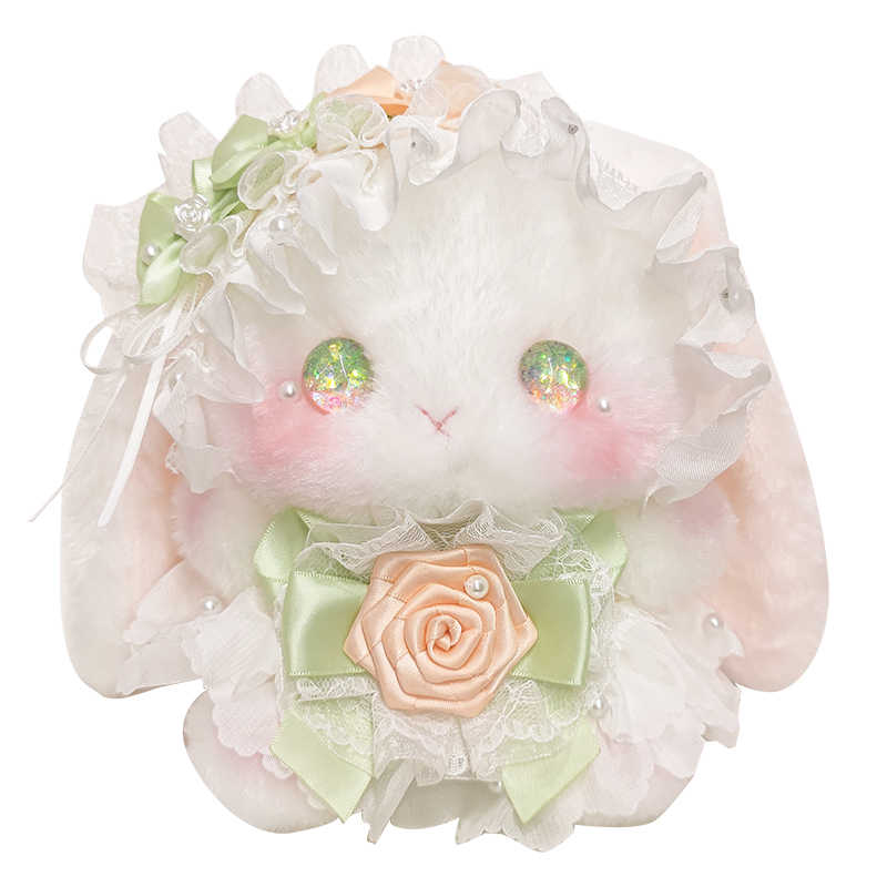 Doll bag, Lolita handmade rabbit bag, crossbody and can be worn on both shoulders, plush, cute women's bag, exquisite.