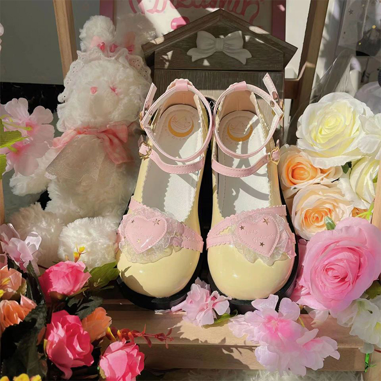 Original Big-headed and Round-headed Thick-soled Lolita Leather Shoes, with Cute Round Toes, for Lo Girls' Single Shoes.