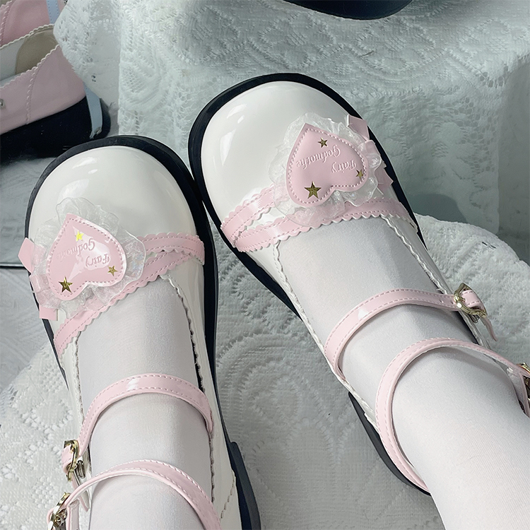 Original Big-headed and Round-headed Thick-soled Lolita Leather Shoes, with Cute Round Toes, for Lo Girls' Single Shoes.