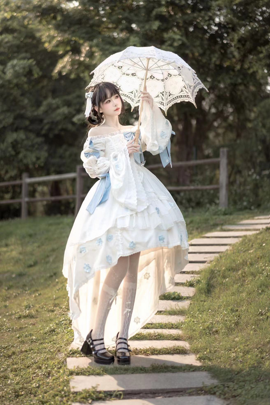 Original and genuine Lolita dress - "Winter Orchid Princess" dress.