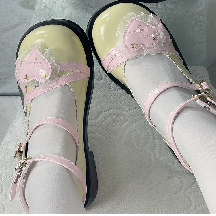 Original Big-headed and Round-headed Thick-soled Lolita Leather Shoes, with Cute Round Toes, for Lo Girls' Single Shoes.