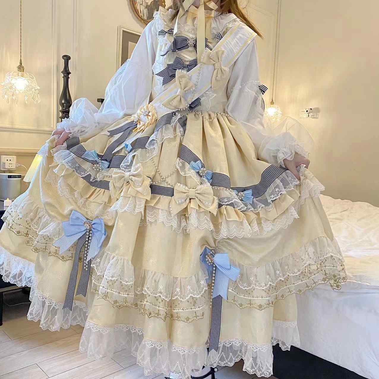 Original and genuine Lolita dress "Coronation 2.0", a dress for Lolita girls, daily wear, women's mid-to-long length.