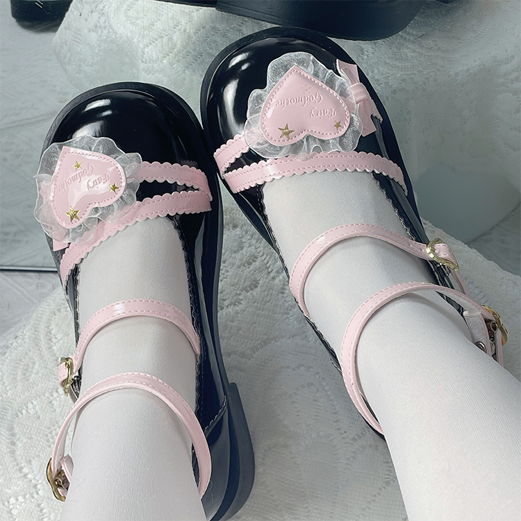 Original Big-headed and Round-headed Thick-soled Lolita Leather Shoes, with Cute Round Toes, for Lo Girls' Single Shoes.