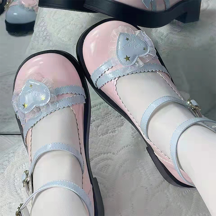 Original Big-headed and Round-headed Thick-soled Lolita Leather Shoes, with Cute Round Toes, for Lo Girls' Single Shoes.