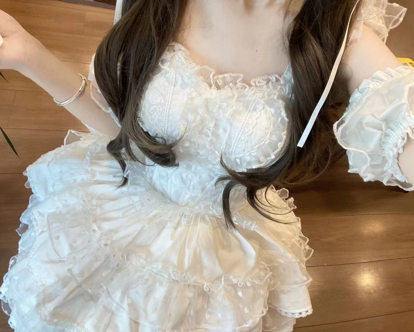 Original Lolita "Prayer" in pure white (excluding the inner layer and top hat).