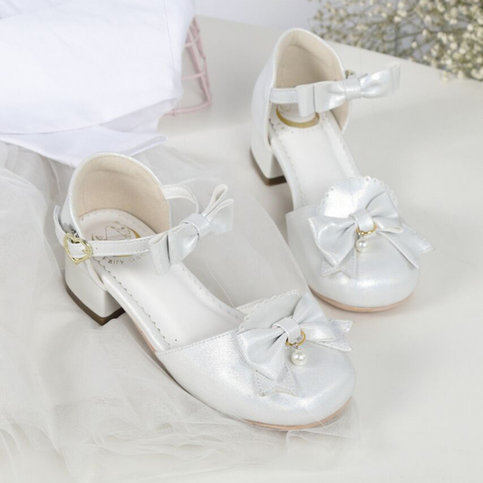 Original Lolita Sandals with Bowknot and Mid Heels.