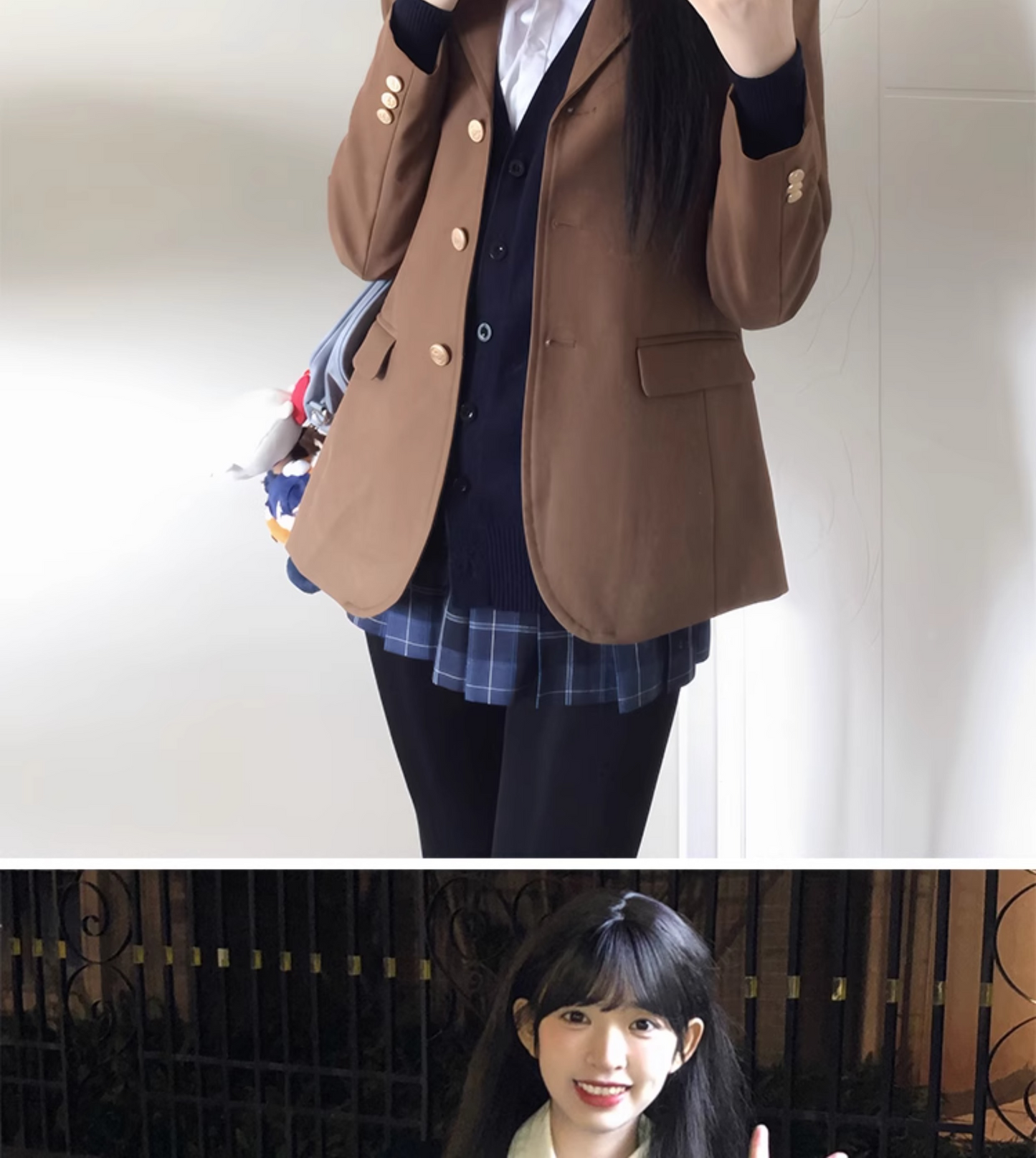 Original Saint Research High School Suit, School-style JK Uniform with Three Buttons, Multi-color Blazer, Versatile Outerwear.