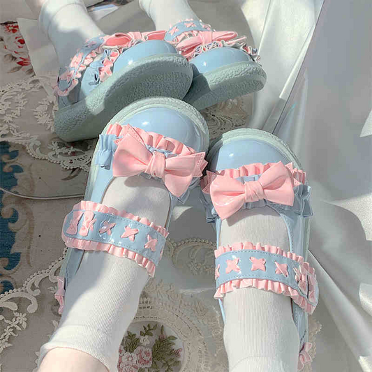 Original biscuit-soled, big-headed doll Lo shoes, cute and collegiate, flat women's shoes in candy colors.