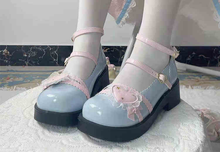 Original Big-headed and Round-headed Thick-soled Lolita Leather Shoes, with Cute Round Toes, for Lo Girls' Single Shoes.