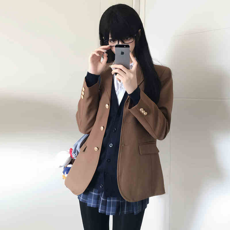 Original Saint Research High School Suit, School-style JK Uniform with Three Buttons, Multi-color Blazer, Versatile Outerwear.