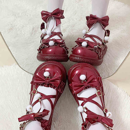 Original Big-Head Shoes, Versatile for Lolita Style, Suitable for Teenage Girl Students